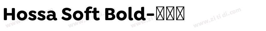 Hossa Soft Bold字体转换